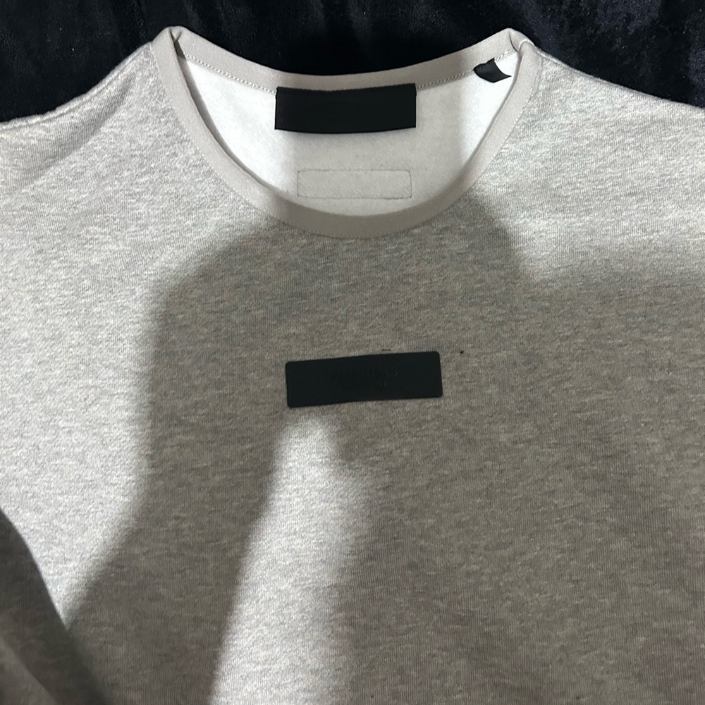 Essentials Gray Crewneck Sweatshirt